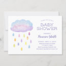 Recherche de raindrops baby shower invitations Aquarelle