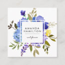 Recherche de floral bleu cartes visite Maquilleur