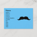 Recherche de moustache cartes visite Barbe