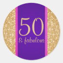 Recherche de pourpre rose autocollants 50 et fabuleux