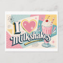 Recherche de milkshake cartes postales Illustration