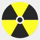 Recherche de symbole rayonnement autocollants Noir
