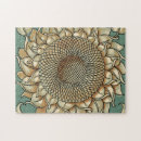 Recherche de arrière plan bleu puzzles Fleur