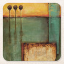 Recherche de peinture abstraite dessous de verres Jennifer goldberger