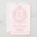 Recherche de cadre rose invitations Vintage