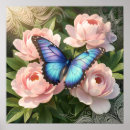 Recherche de papillon bleu art Fleur