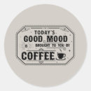 Recherche de bonne humeur autocollants Café