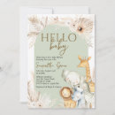 Recherche de boho safari baby shower invitations Herbe de pampa