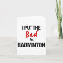 Recherche de raquette de badminton vœux cartes L'art du badminton