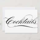Recherche de cocktail élégant invitations Calligraphie