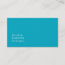 Recherche de minimalisme cartes visite Turquoise