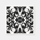 Recherche de motif noir et blanc serviettes Abstrait