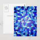 Recherche de nuances de bleu cartes postales Abstrait
