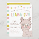 Recherche de llama anniversaire invitations Anniversaire de enfant