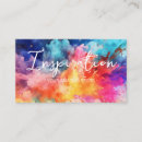 Zoek naar regenboog kleuren visitekaartjes Artistiek