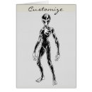 Recherche de extraterrestre vœux cartes Gris