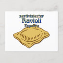 Recherche de cuisine italienne cartes postales Ravioli