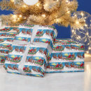 Recherche de le renne de père noël papier cadeau Vintage