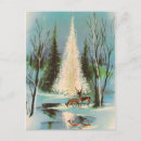 Recherche de sapin noël cartes postales Rétro