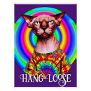 Recherche de chat psychédélique posters Rétro