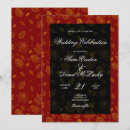 Recherche de noir rouge mariage invitations Glamour