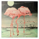 Recherche de oiseau rose carreaux Vintage