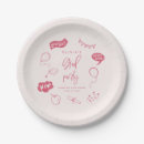 Recherche de pink graduation assiettes Rose