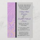 Recherche de pourpre de damassé mariage invitations Chic