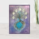 Recherche de pourpre et bleu vœux cartes Arbre