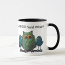 Recherche de hibou lunatique tasses Oiseau