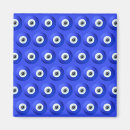 Recherche de mauvais oeil magnets Bleu