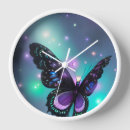 Recherche de papillon bleu horloges Papillons
