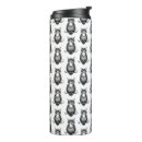 Recherche de hibou noir et blanc tasses Oiseau