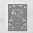Recherche de gris anniversaire invitations Pour elle