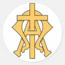 Recherche de symbole croisé autocollants Dieu