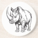 Recherche de rhinocéros dessous de verres Animal