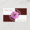 Recherche de fleurs rouges cartes visite Customer