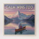 Zoek naar succes puzzels Decoratieve typografie print