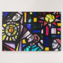 Recherche de vierge marie puzzles Vitrail