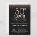 Recherche de surprise 50th anniversaire invitations Noir