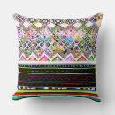 Recherche de motifs aztèques coussins Coloré