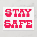 Zoek naar veiligheid briefkaarten Coronavirus