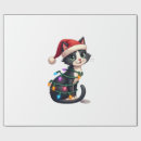 Recherche de chat smoking papier cadeau Noir