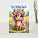 Recherche de petit poney vœux cartes Coloré