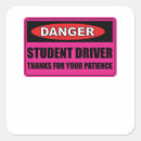 Recherche de chauffeur autocollants Étudiant