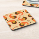 Zoek naar nostalgie onderzetters Kleurrijk