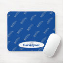 Recherche de plume bleue tapis souris Blanc