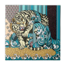 Recherche de tigre blanc carreaux Animal