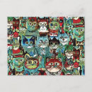 Recherche de anthropomorphe cartes postales Chats