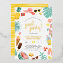 Recherche de bord de la piscine invitations Pour elle